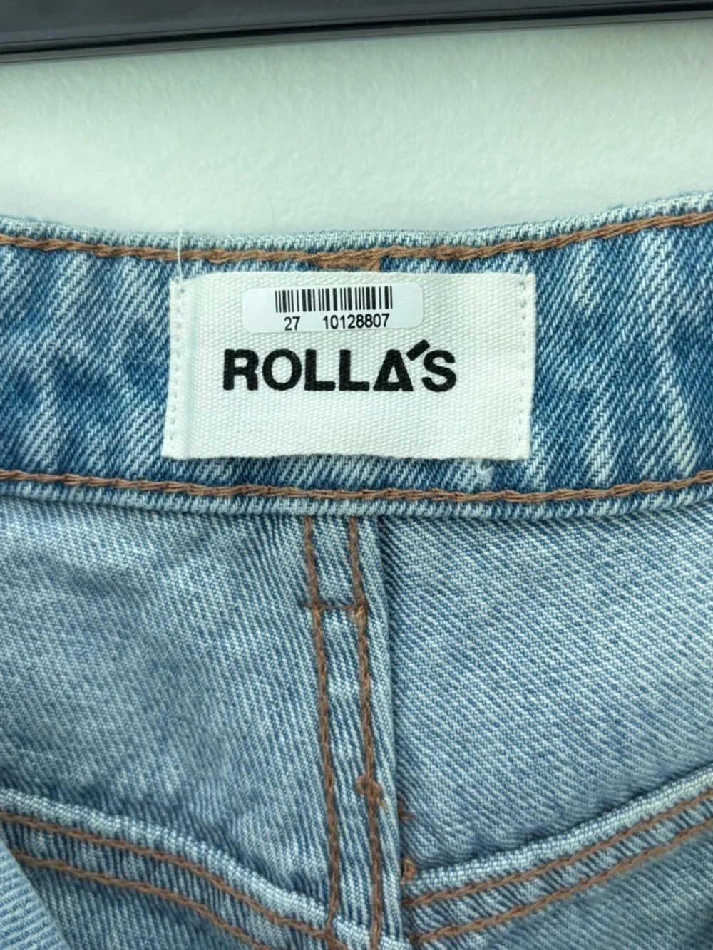 Rolla’s Light Wash Jean Shorts Dusters High Rise Slim Distressed Frayed